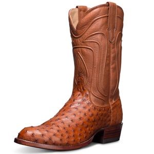 Tecovas The Wyatt ostrich cowboy boot